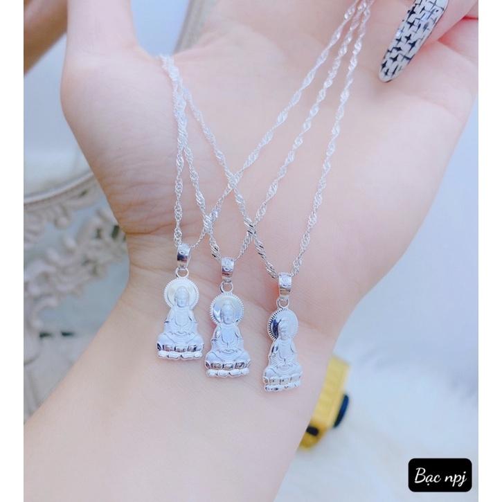 Dây chuyền phật bà bạc đẹp, vòng cổ Bạc Ta - bạc npj