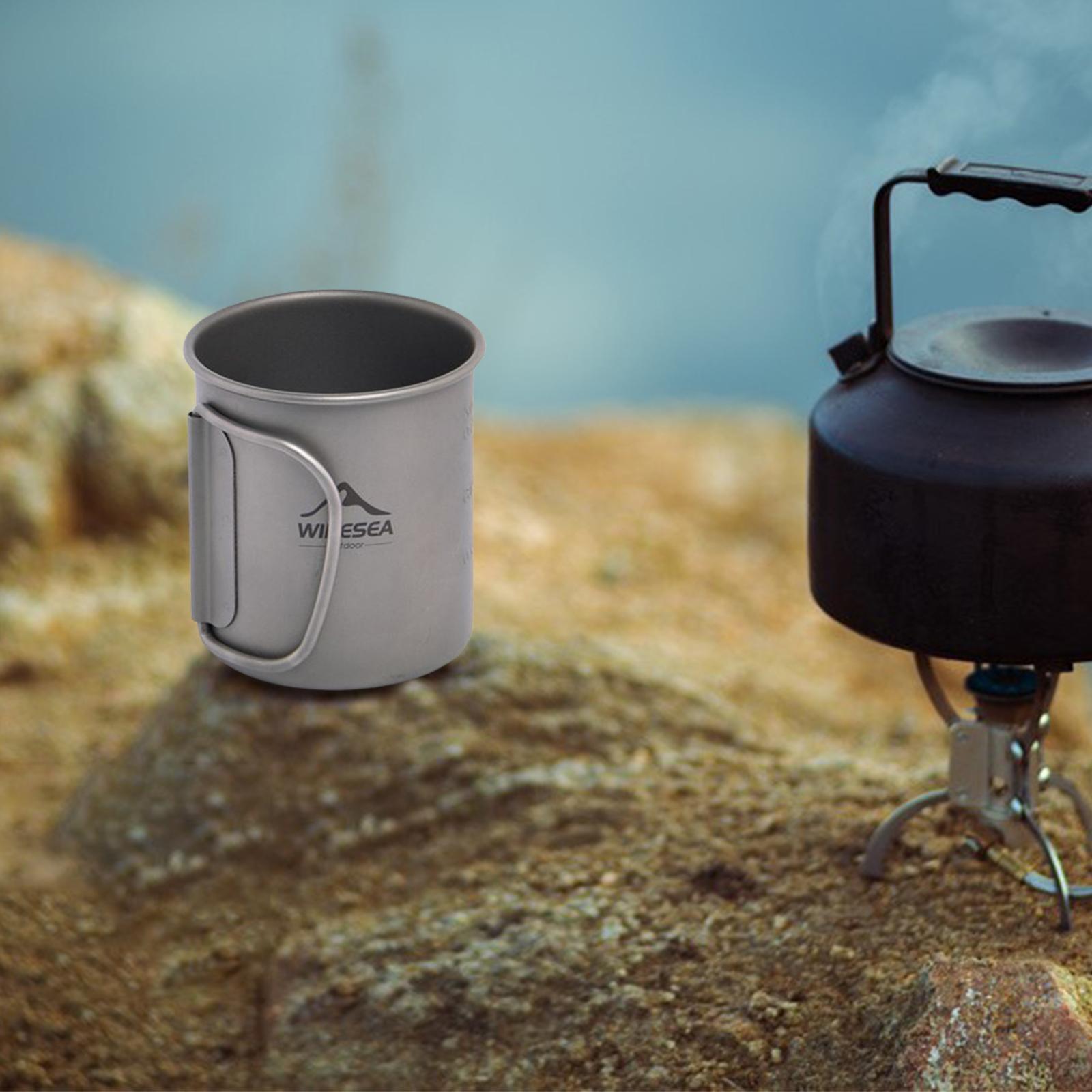 Titanium Cup Camping Mug Coffee Mug Water Bottle Cup