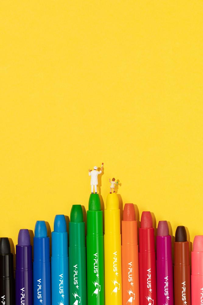 Hộp 12 Màu Sáp Gel Meteor Kèm 12 Ruột - Y Plus+ GC210300