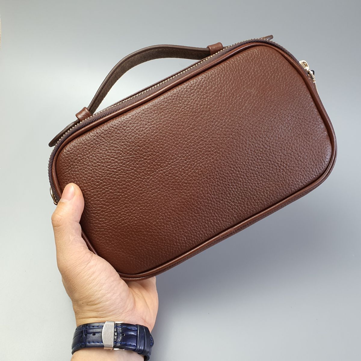 Clutch hộp nam ví cầm tay kẹp nách chất liệu da bò thật túi cao cấp thanh lịch sang trọng Ảnh chụp thật Cam Kết Da Bò Thật bảo hành 3 năm CL134