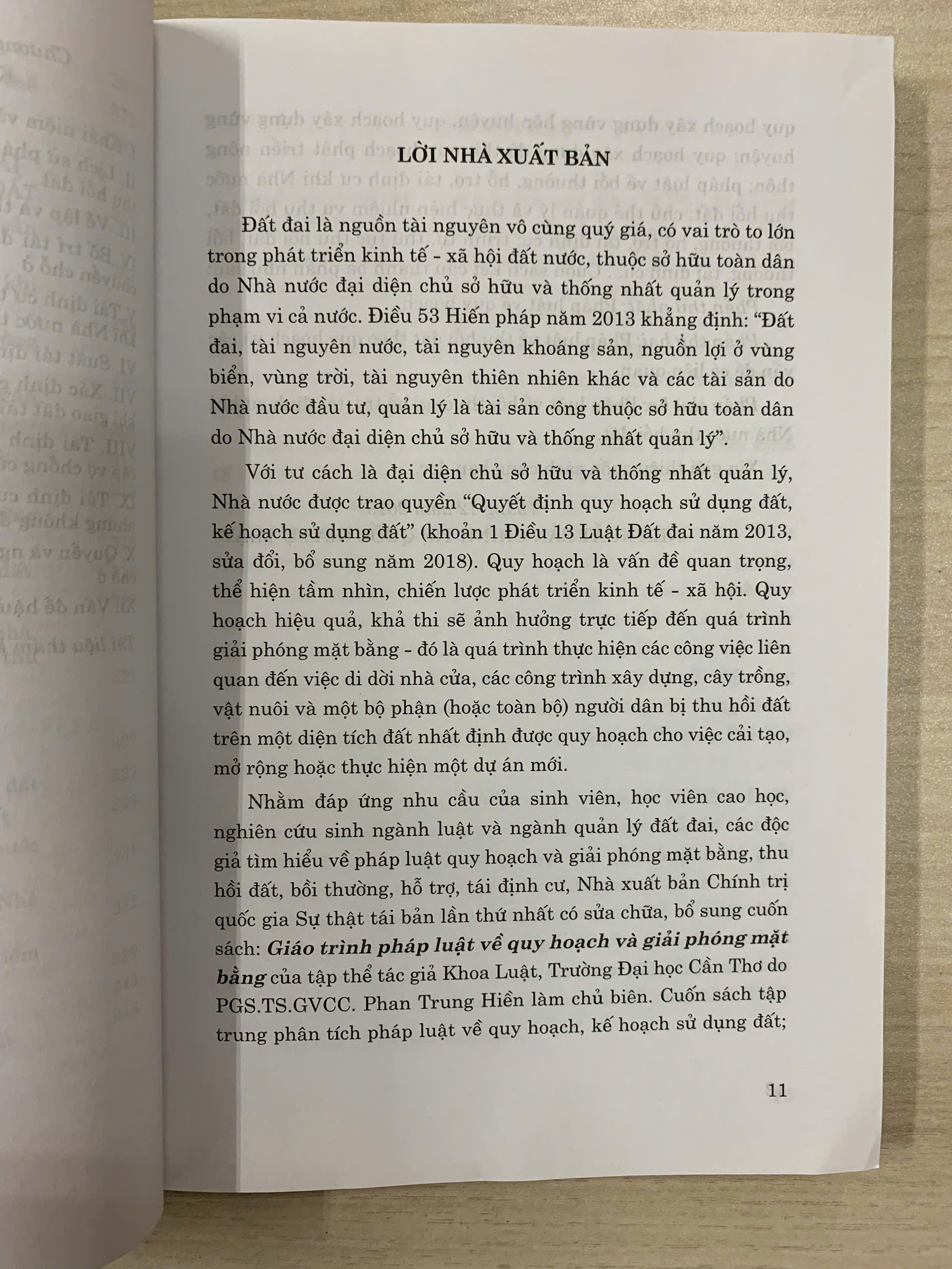 Giáo trình pháp luật về quy hoạch và giải phóng mặt bằng - ảnh 3