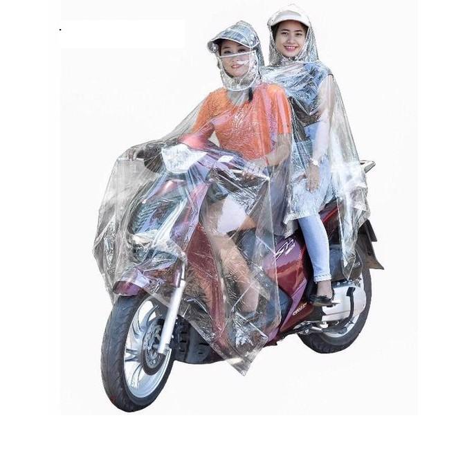 Áo mưa đôi nhựa vi sinh trong suốt