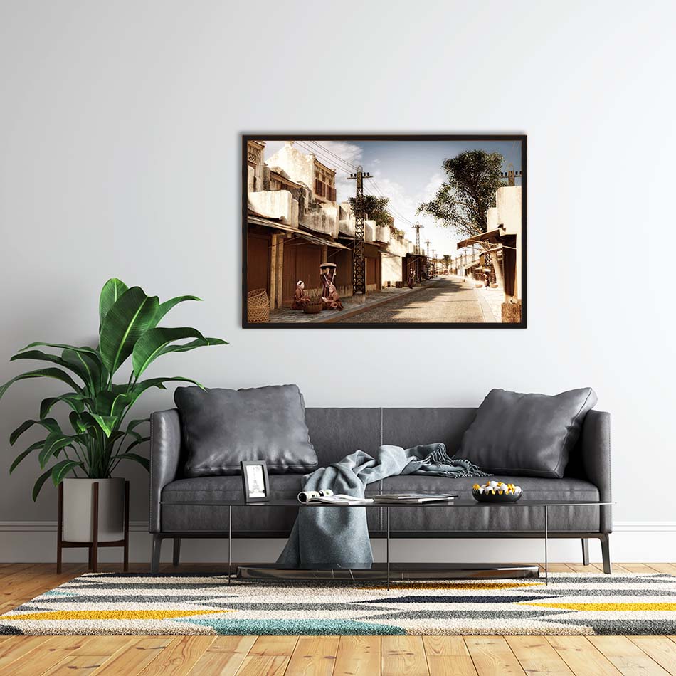 Tranh phong cảnh Hà Nội xưa - HNX049