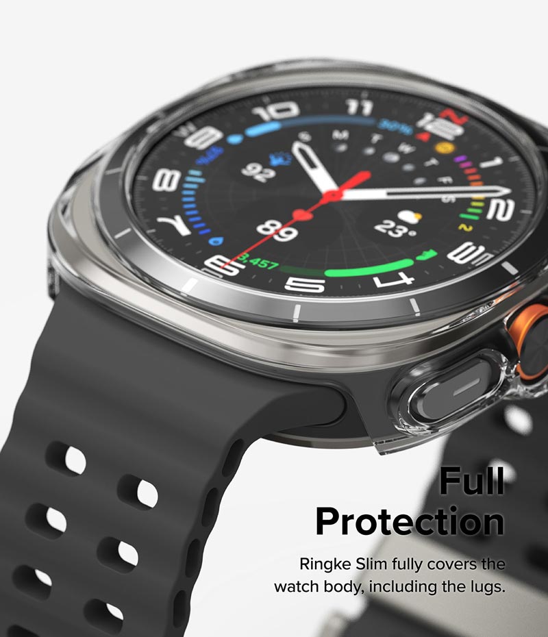 Vỏ ốp kèm dán cường lực cho Galaxy Watch Ultra RINGKE Slim &amp; Glass - Hàng Chính Hãng