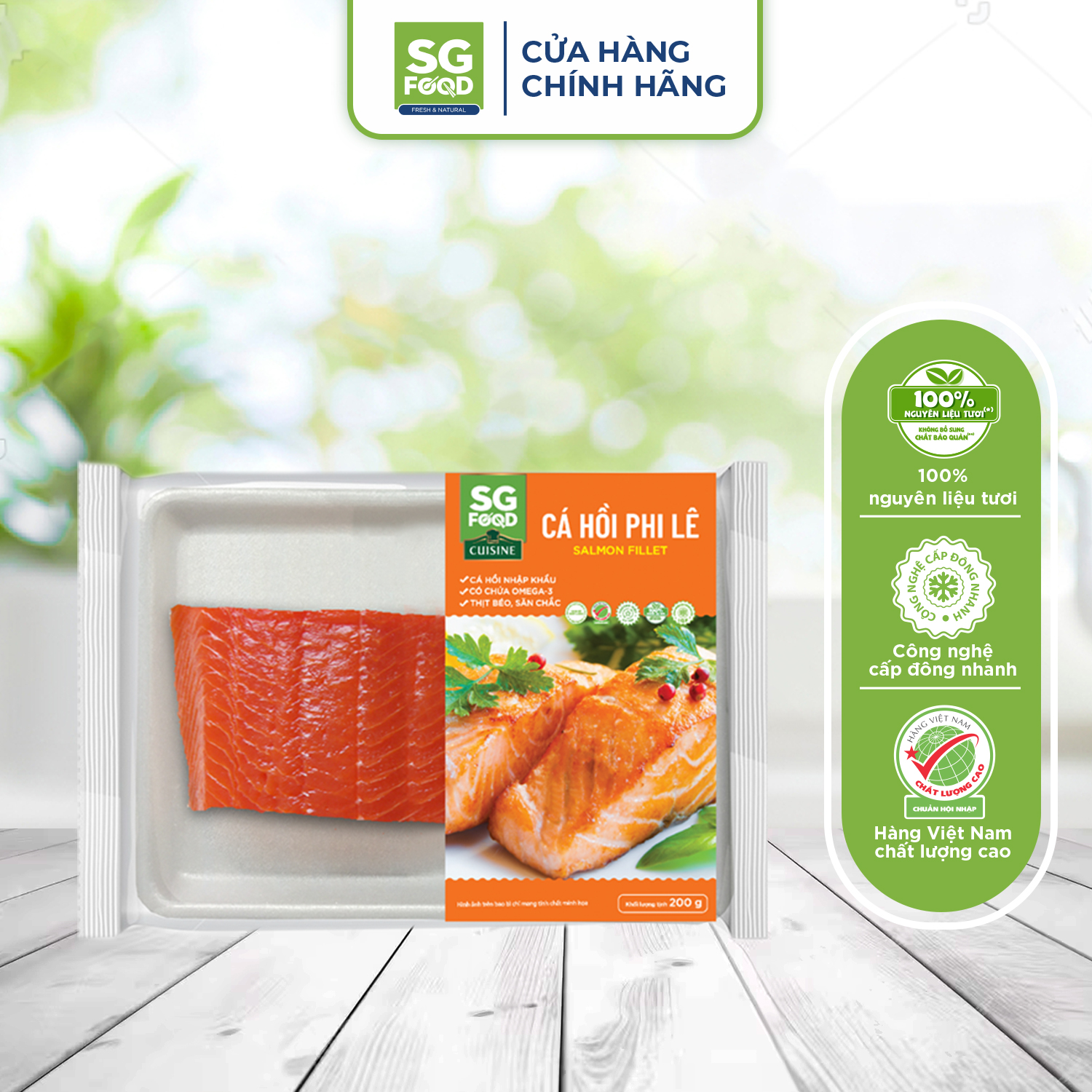 Cá hồi fillet SG Food 200g