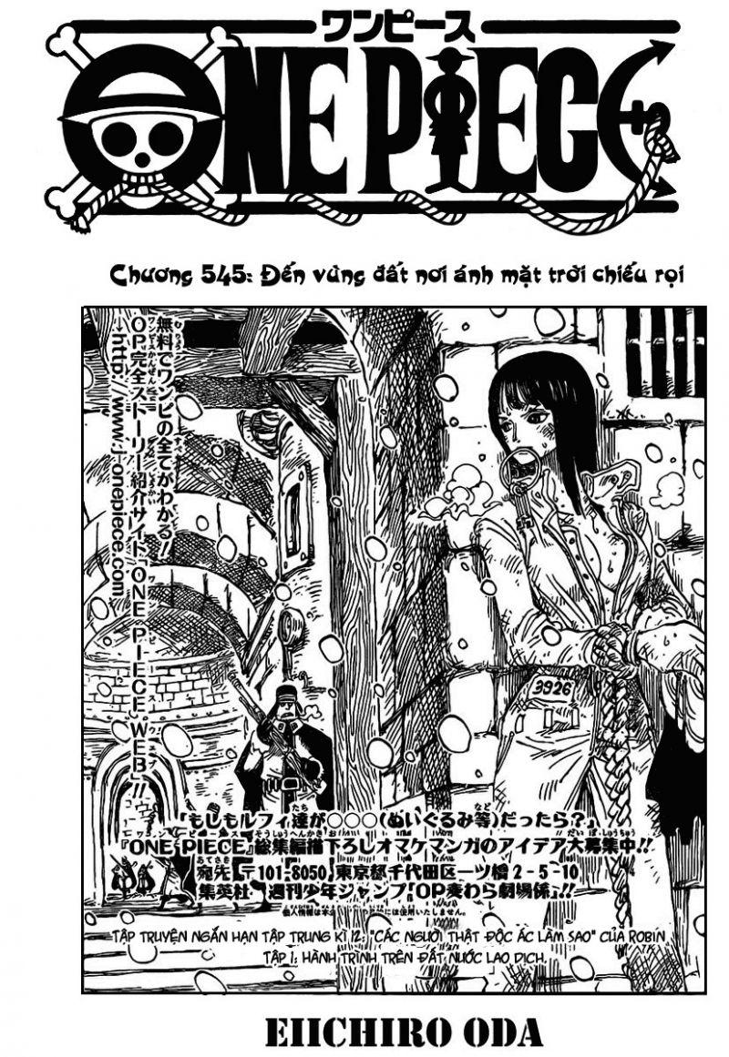 đảo hải tặc - one piece chapter 545 1