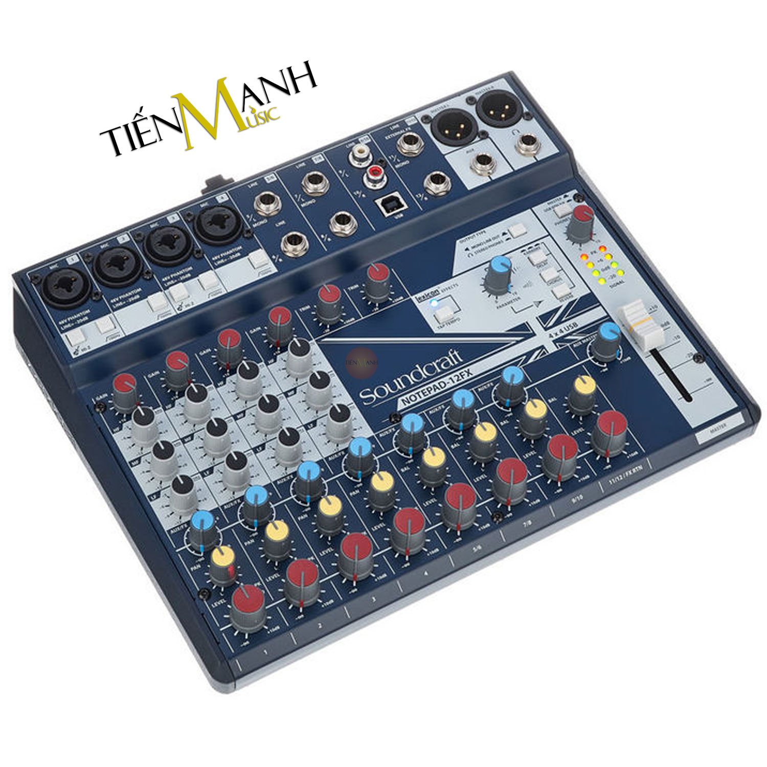 Soundcraft Notepad 12FX Bàn Trộn Mixer - 12 Channel Stereo Mixing Console Phòng Thu Studio Mix Notepad-12FX Hàng Chính Hãng - Kèm Móng Gẩy DreamMaker