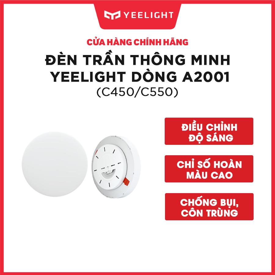 Đèn led ốp trần dòng Yeelight A2001 đèn tròn C450/C550, chế độ ánh sao, hỗ trợ Homekit