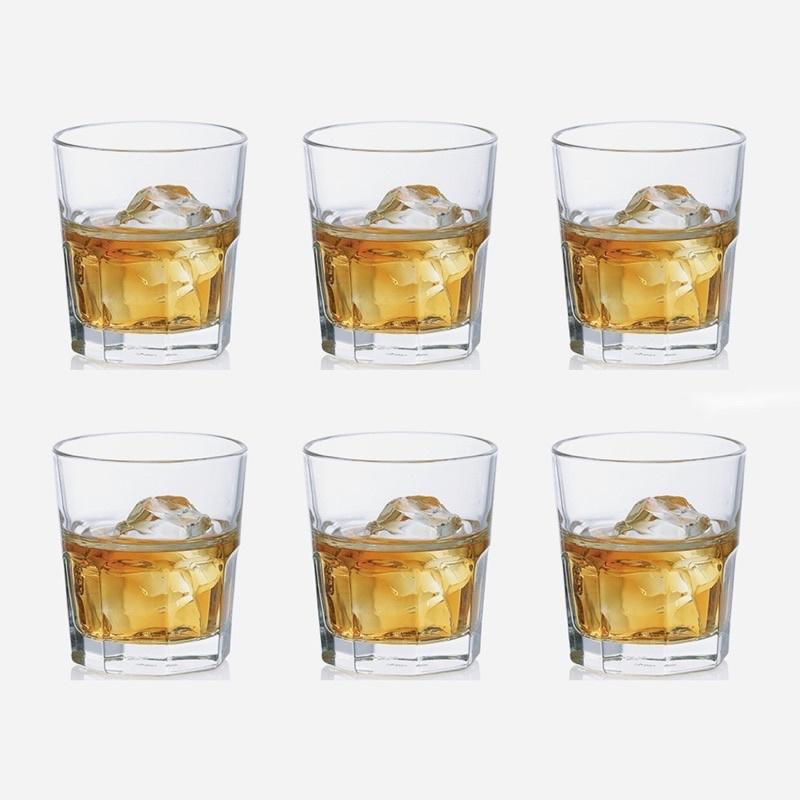 Bộ 6 Cốc Thủy Tinh Centro Rock Whiskey Ocean Thái Lan