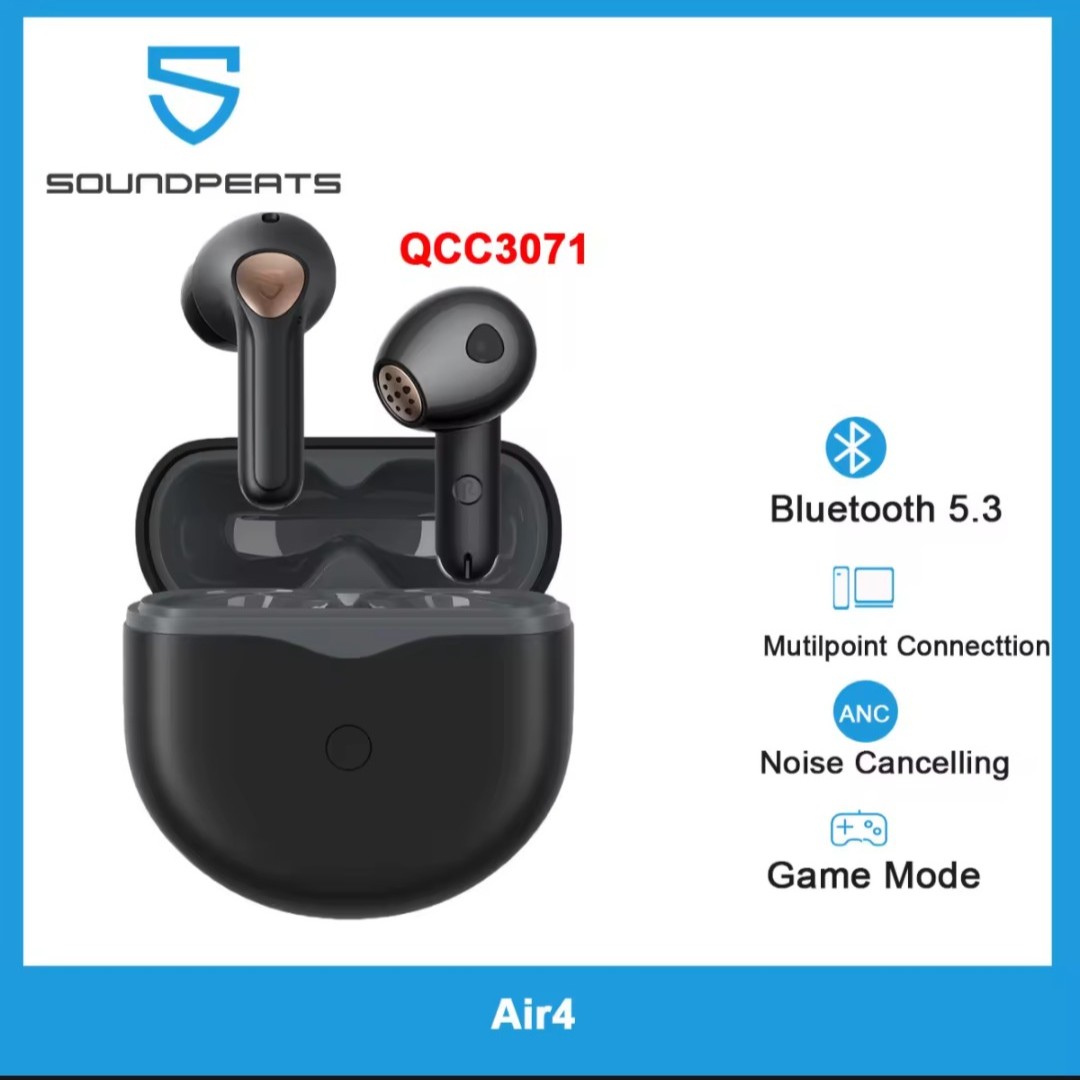 Tai Nghe True Wireless SoundPEATS Air4 (Bản nâng cấp SoundPEATS Air3) Bluetooth 5.3 - Hàng Chính Hãng
