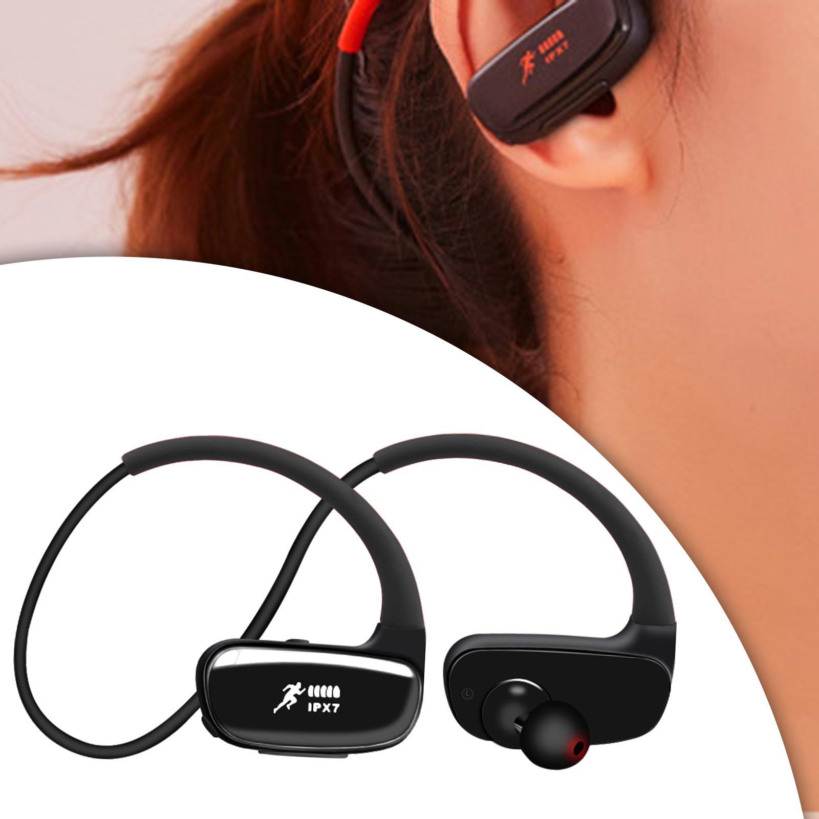 Bluetooth Headphones IPX7 Waterproof HD Stereo Sweatproof Sports Earphones for Gym