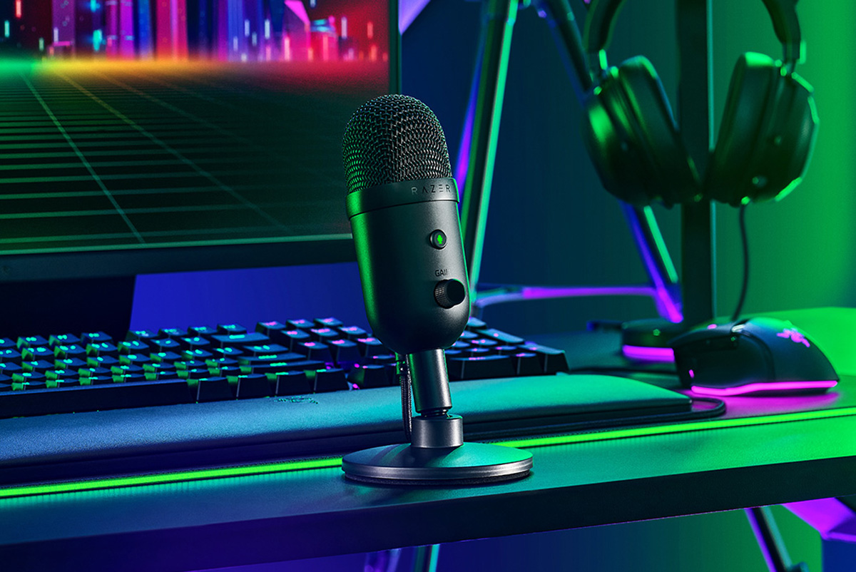 Thiết bị thu âm Razer Seiren V2 Pro-Professional Grade USB Microphone_Hàng chính hãng