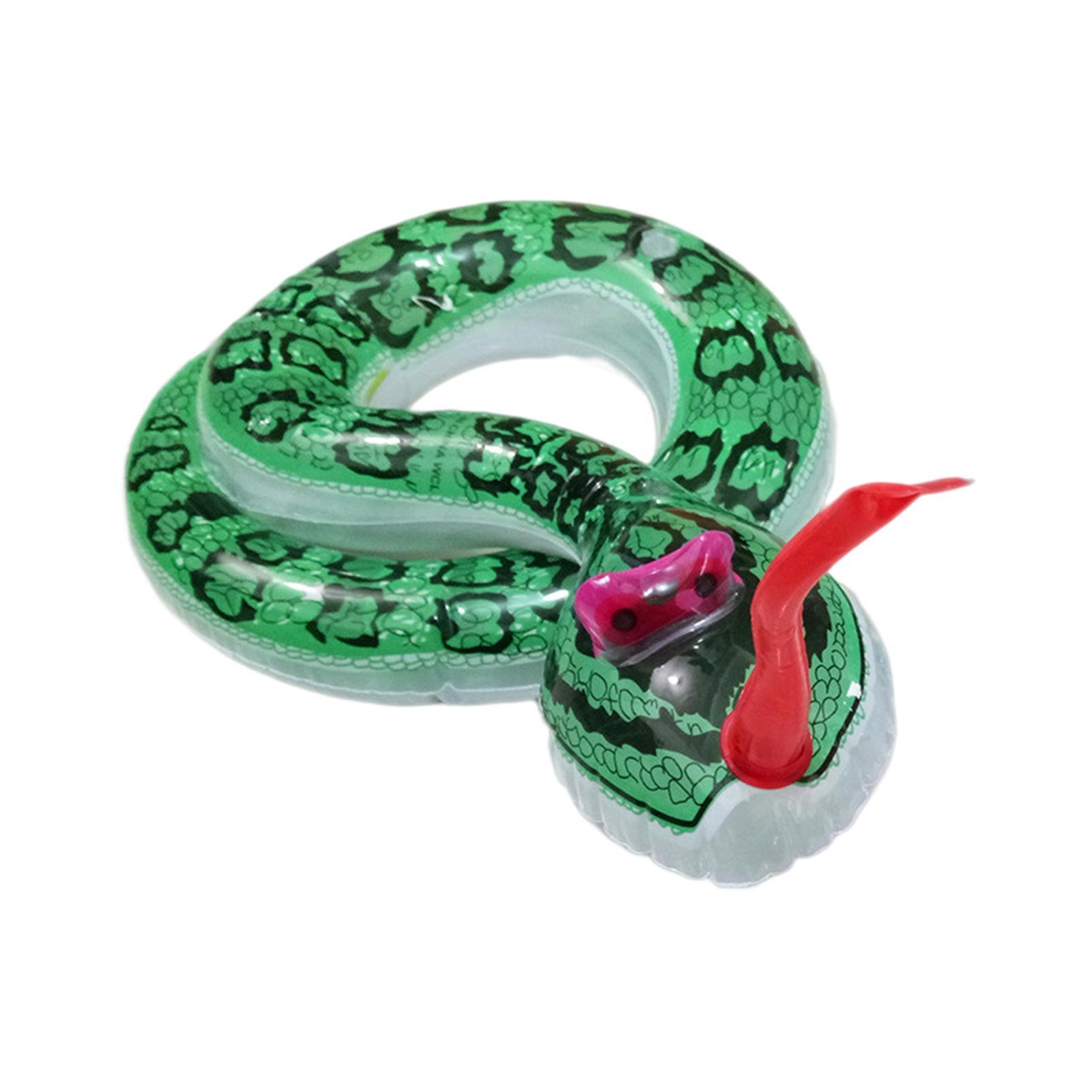 Animal Figurine Fake Snake Simulation Horrifying Funny Inflatable Snake Model April Fool's Toy Tabletop Decor Educational Toys Props Party