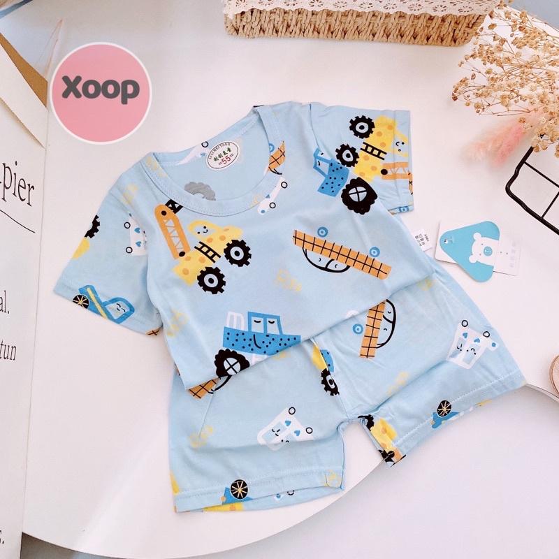 Bộ Cộc Tay Cotton Lạnh Cực Đẹp Cho Bé