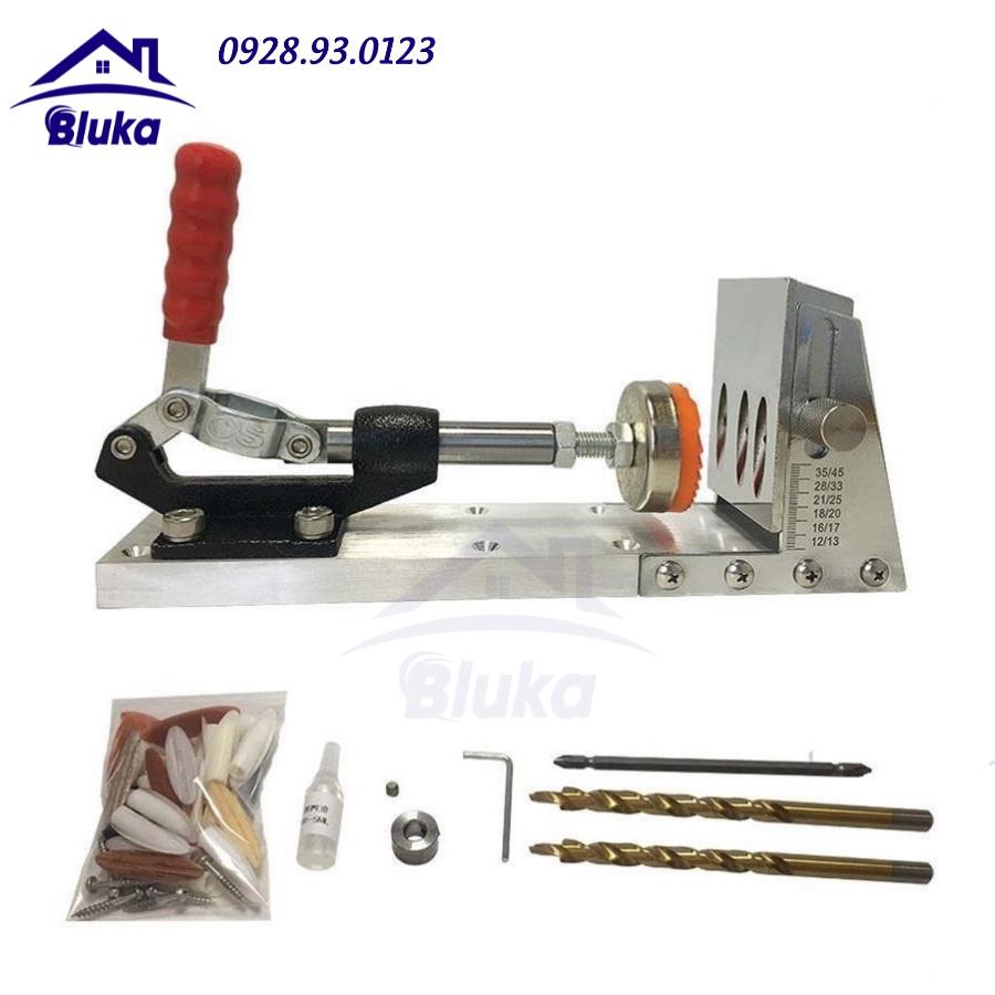 Mũi khoan loại đẹp của Bộ cữ khoan chéo khoan xéo ghép góc vuông cao cấp
