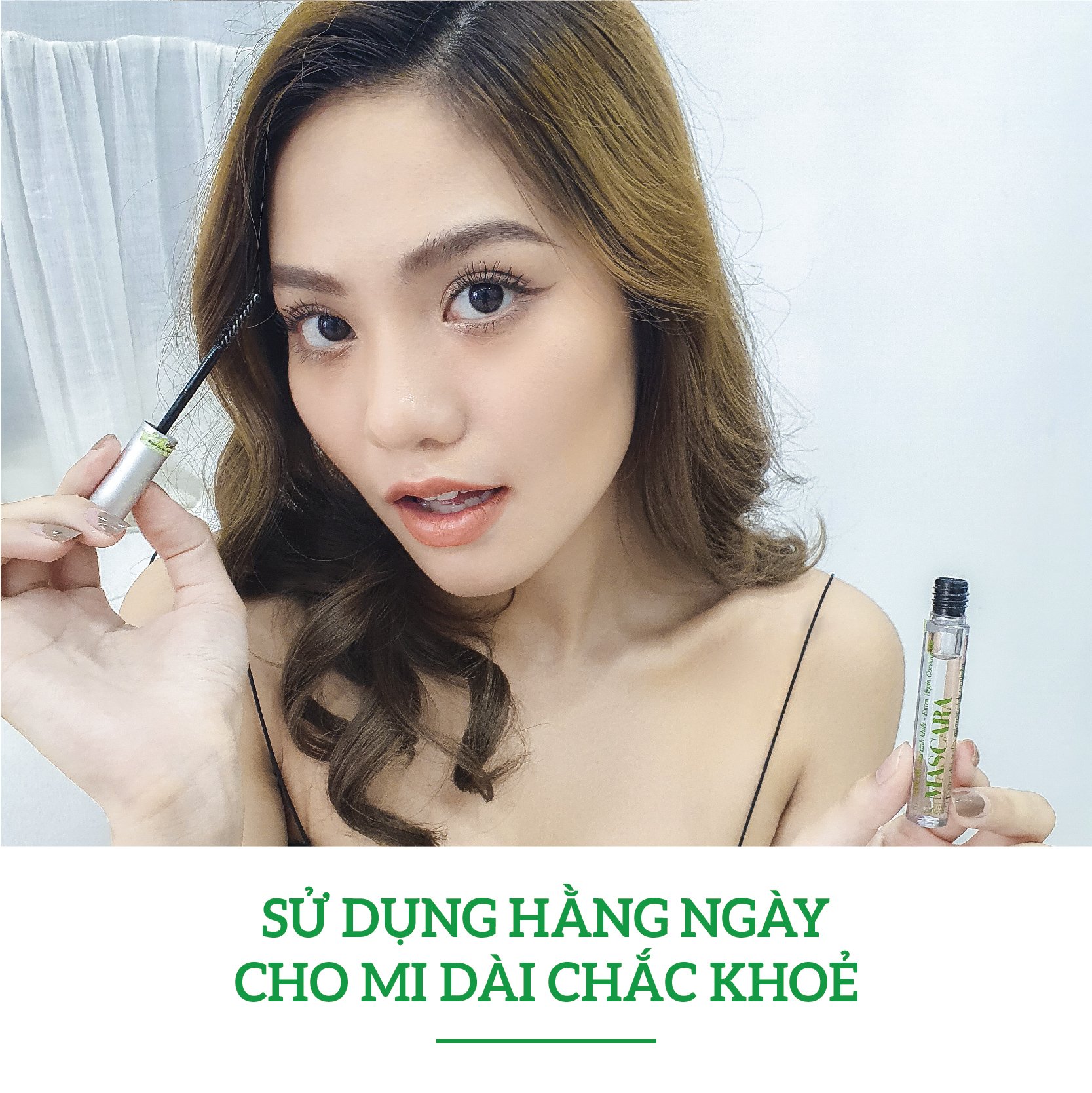 Mascara Dưỡng Mi Dầu Dừa Nguyên Chất Kích Thích Mi Mọc Dày &amp; Dài Hơn MILAGANICS 5ml (Tuýp)