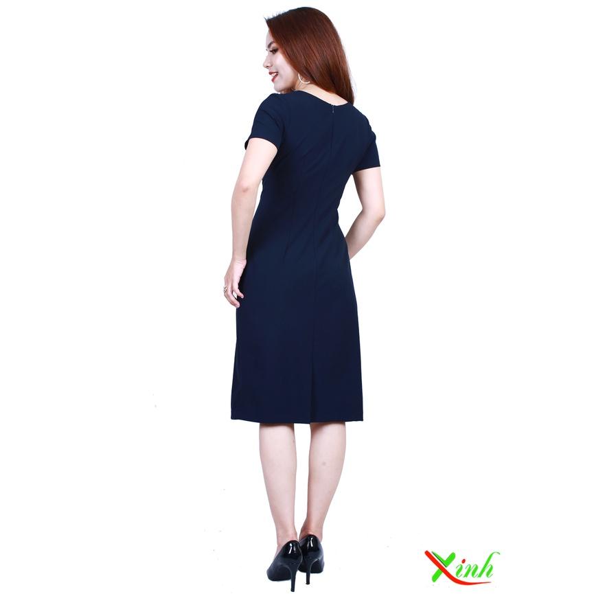 Đầm Suông Xếp Ly Gọn Dáng ThoiTrangXinh