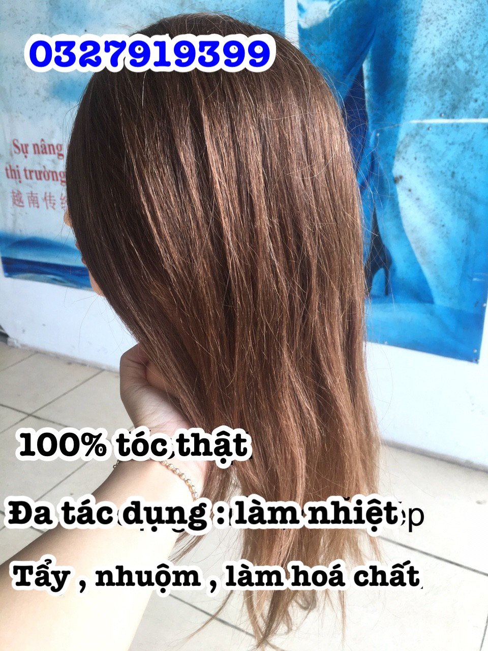 Đầu monocanh học cắt tóc 100% tóc thât MX04