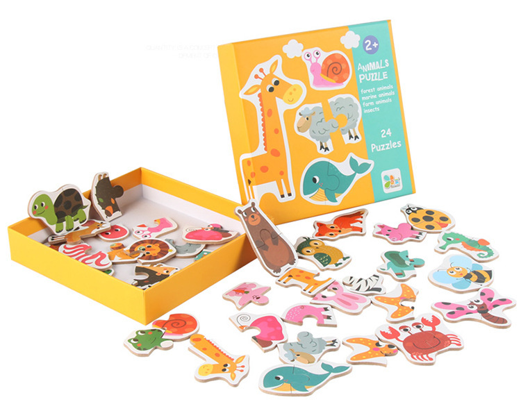 Đồ chơi lắp ghép 2 miếng - Fruits &amp; Vegetables Matching Puzzle