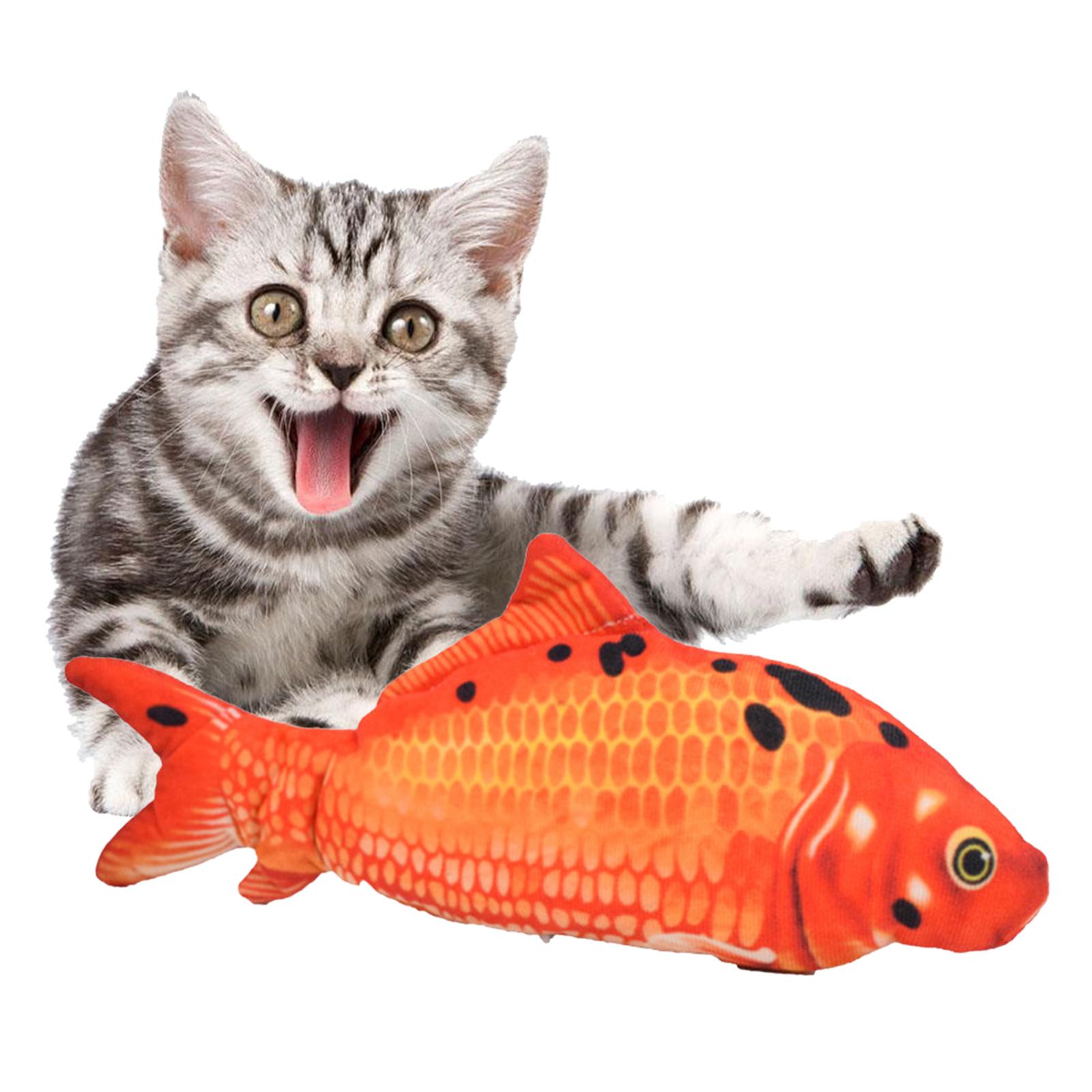 Moving Fish Toys Realistic Plush Electric Wagging Toy Rainbow Fish