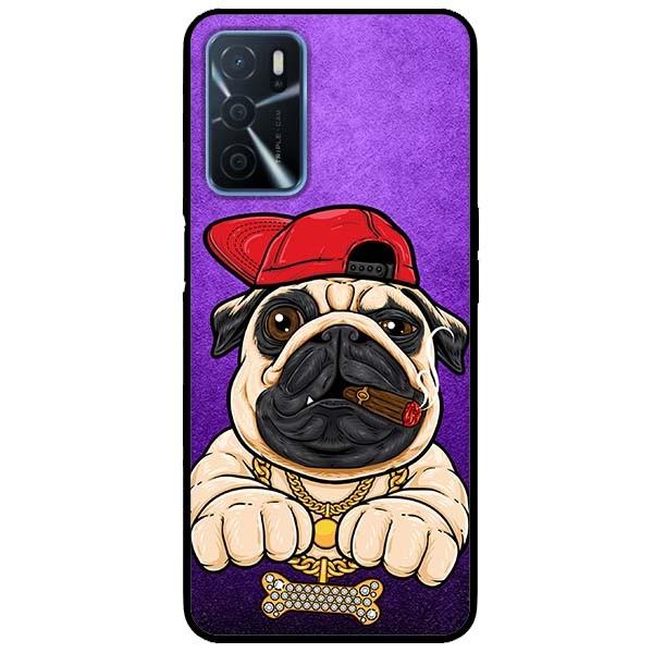 Ốp lưng dành cho Oppo A16 mẫu Pulldog Hiphop Nền Tím