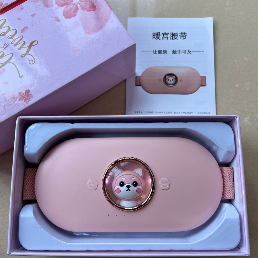 Đai Đeo Massage Giảm Đau, Sưởi Ấm Bụng Phụ Nữ Kỳ Kinh Nguyệt Cao Cấp