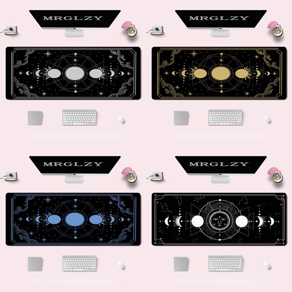 Magic Moon Star Thẻ Thêm Dễ Thương XXL Để Bàn Thảm Chống Nước Chống Bám Bẩn Bàn Để Laptop Phụ Kiện Kawaii Chơi Game Lớn Mousepad