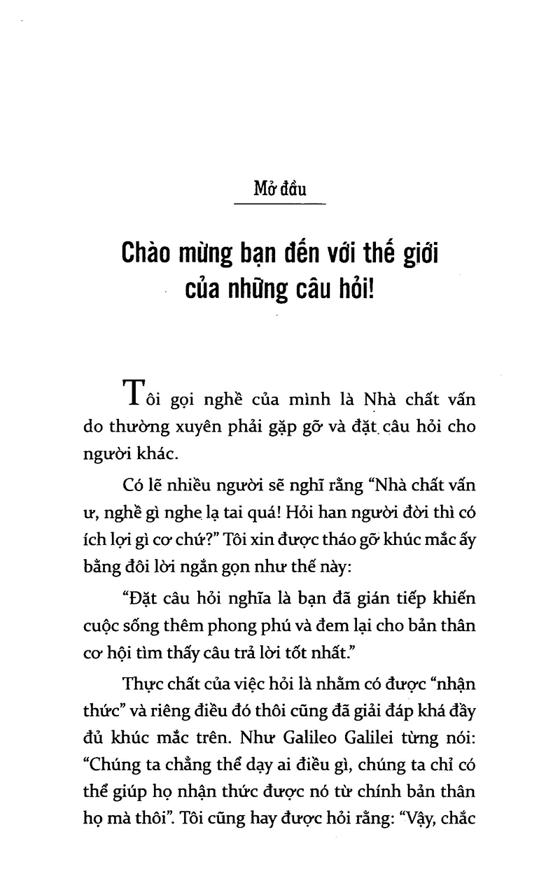 Sức Mạnh Của Việc Đặt Câu Hỏi Đúng