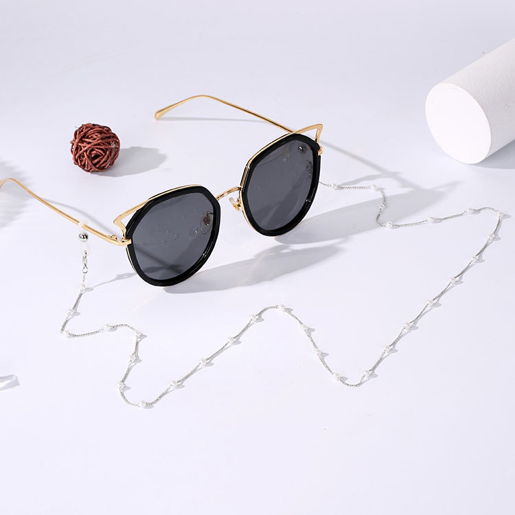 Dây đeo gọng kính chuỗi hạt châu trắng nhỏ đẹp phong cách cá tính unisex phụ kiện đeo khẩu trang đeo tai nghe không dây