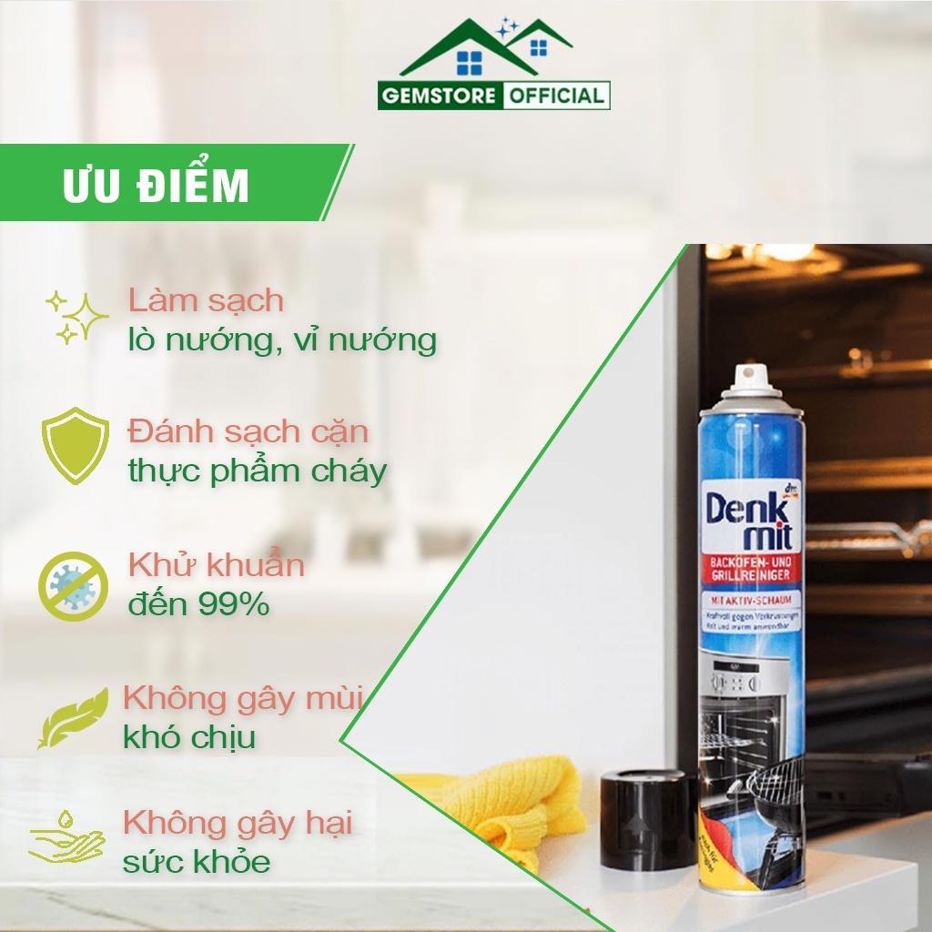 Dung Dịch Tẩy Rửa Lò Nướng, Vỉ Nướng Denkmit, Chai Vệ Sinh Bếp, Lò Vi Sóng, Dung Tích 500ml, Nhập Đức