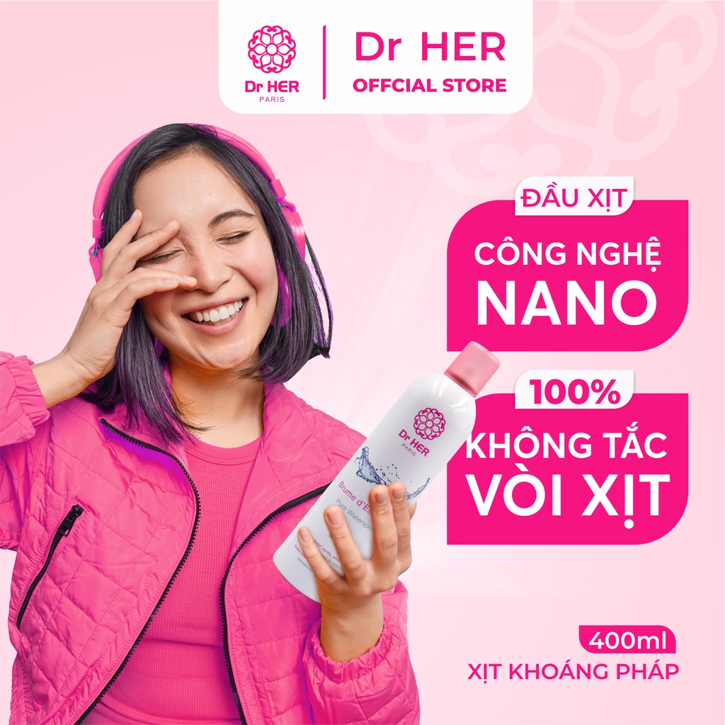 Xịt khoáng Dr Her 400ML - Nhập khẩu chính hãng