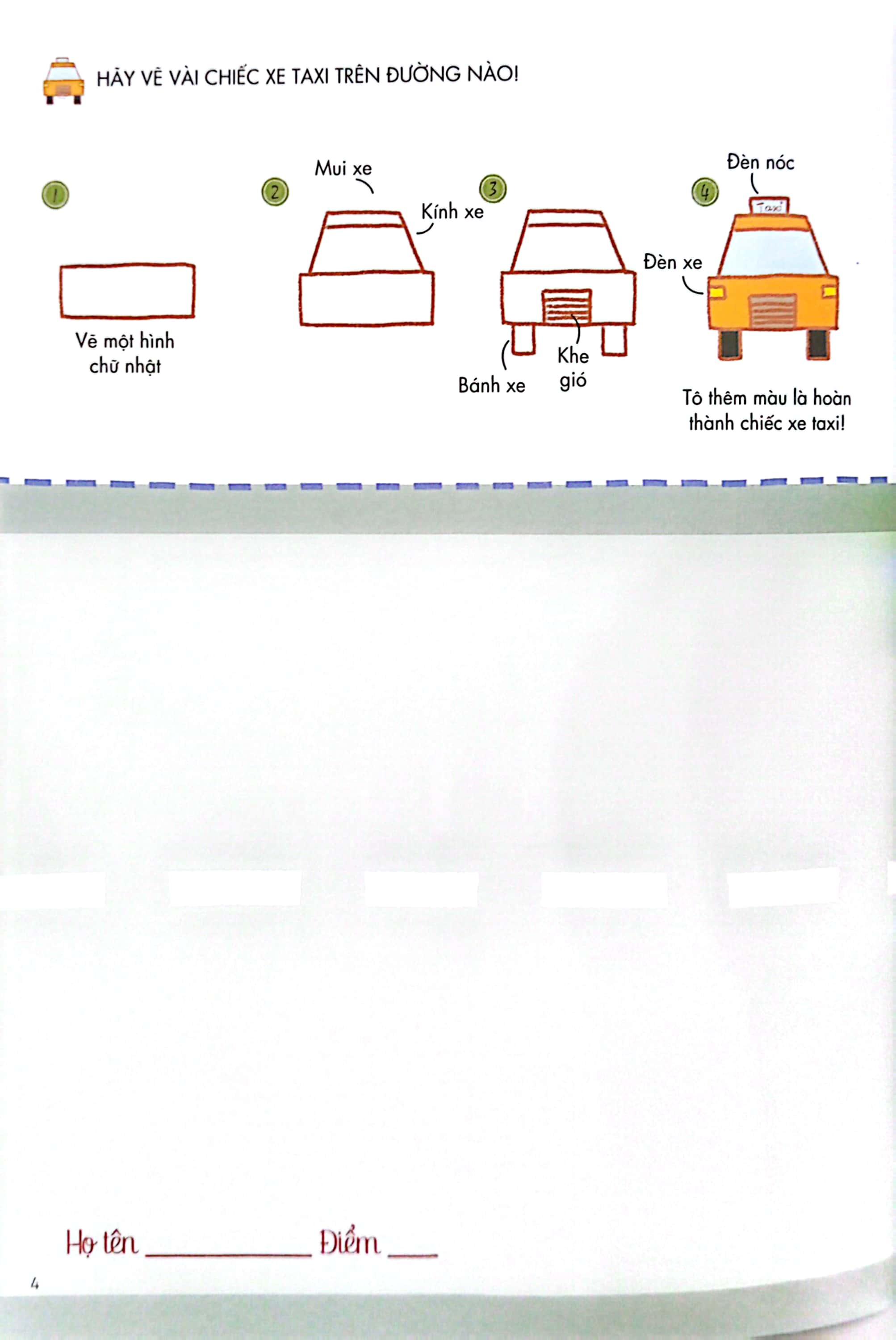 Sách - Bé Tập Làm Họa Sĩ - Tập Vẽ Phương Tiện Giao Thông