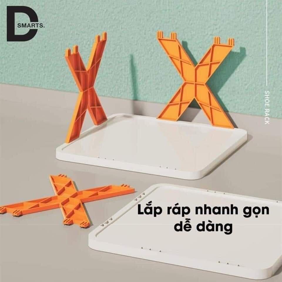 Kệ giày dép 5 tầng, kệ giày dép chữ X, kệ đa năng