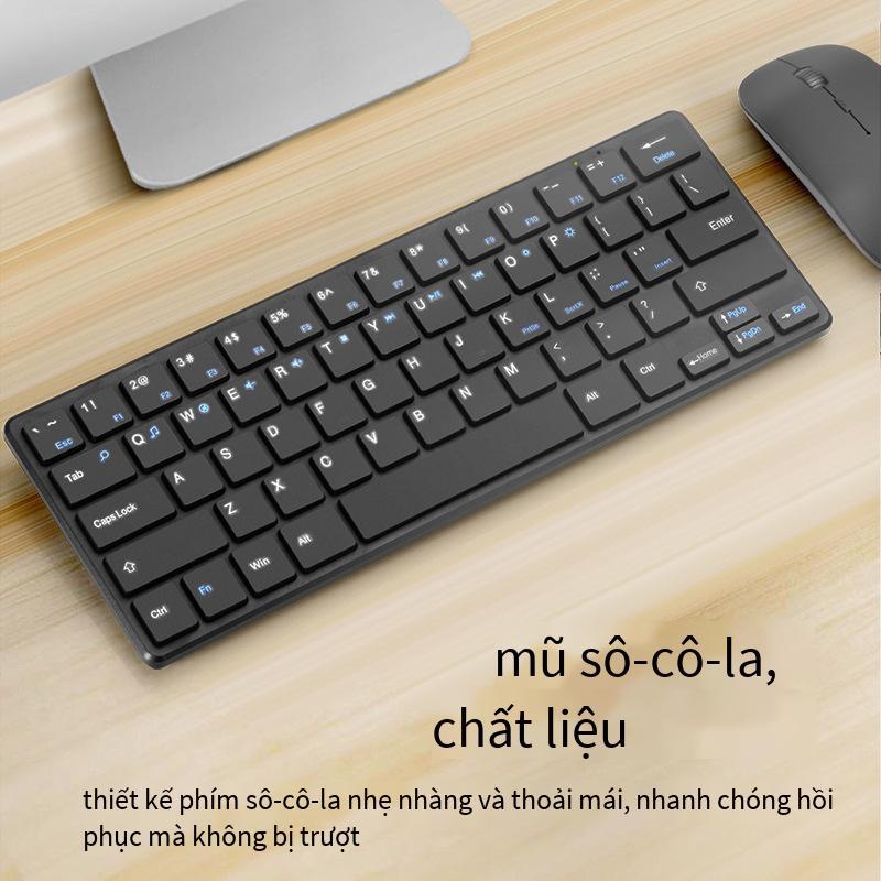 Phong cách mới nhất ma sói bùng nổ quang điện không dây sô cô la máy tính xách tay siêu mỏng tại nhà văn phòng trung lập điểm phím chuột bộ