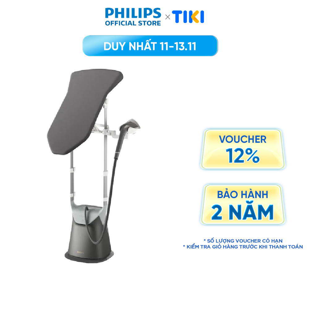 Bàn Ủi Hơi Nước Đứng Cao Cấp Philips GC628/80 All in one 8000 series | OptimalTemp|2400W - Hàng Chính Hãng