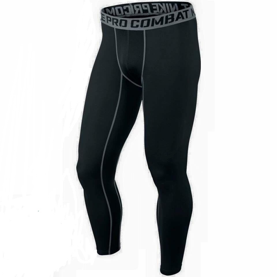 QUẦN GIỮ NHIỆT COMBAT PRO LEGGING TẬP GYM NAM DÁNG DÀI MÀU ĐEN