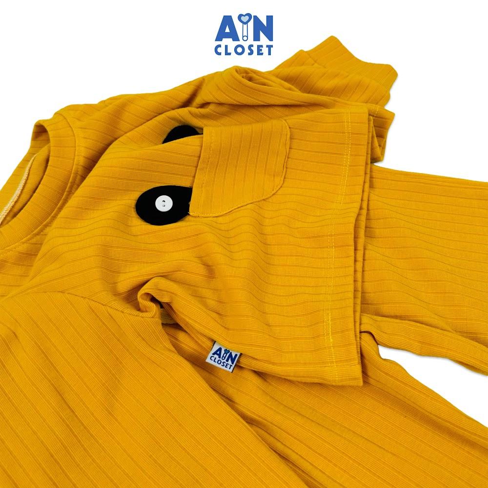 Bộ quần áo Dài bé gái Vàng Tai Gấu thun cotton - AICDBGUZO1NP - AIN Closet