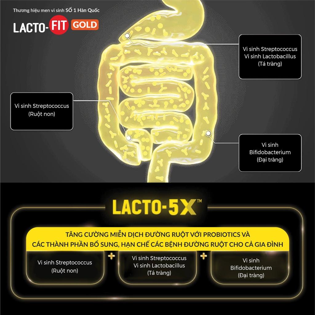 30 Gói Men Vi Sinh LACTO-FIT GOLD Bổ Sung Lợi Khuẩn Cải Thiện Đường Ruột Khỏe Mạnh