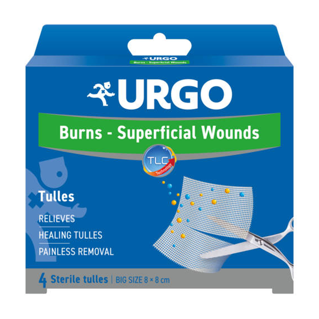 Gạc lưới tiệt trùng cho vết thương nông Urgo 8cmx8cm