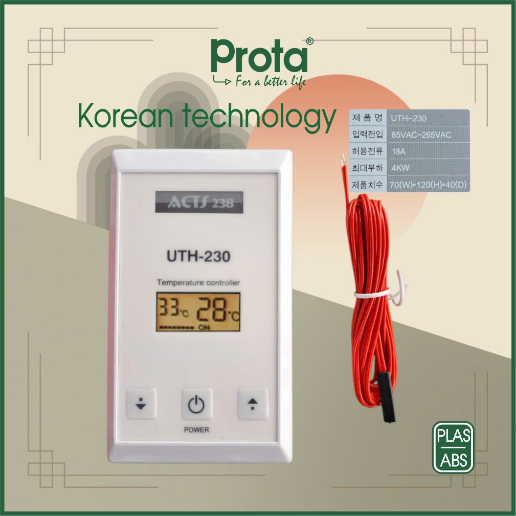 [CHÍNH HÃNG] Bộ điều khiển nhiệt độ UTH-230 – tự động cho máy xông hơi - Công nghệ Hàn Quốc