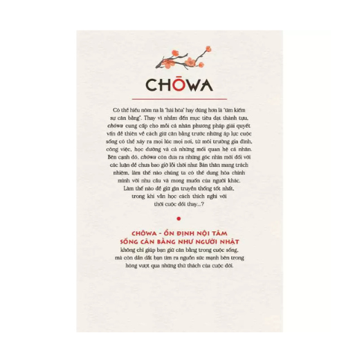 Chòwa - Ổn Định Nội Tâm Sống Cân Bằng Như Người Nhật (PNB)