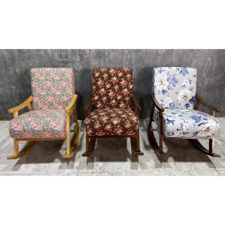 Ghế bập bênh thư giãn sofa hoa nhí siêu đẹp