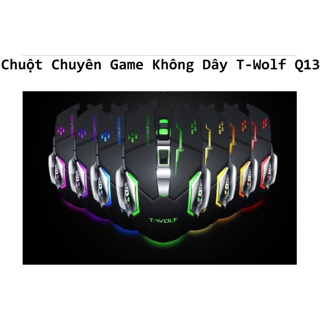 Chuột Chuyên Game Không Dây T-Wolf Q13 - Giao Màu Ngẫu Nhiên