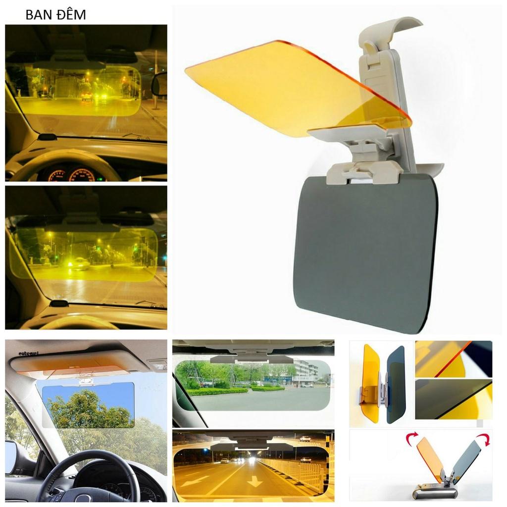 Kính chống chói lóa ô tô xe hơi cả ngày và đêm mẫu mới loại tốt lắp các xe an toàn hiệu quả