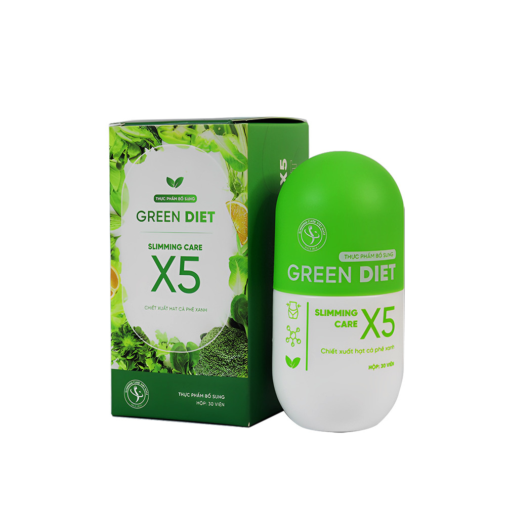 Thảo mộc giảm câ.n Green Diet Slimming Care X5 hộp 30 viên hỗ trợ kiểm soát cân nặng