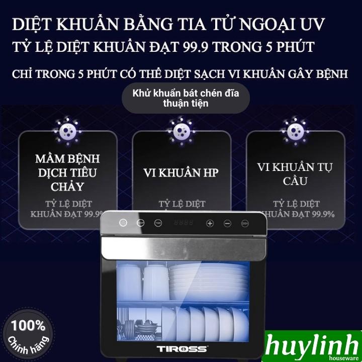 Máy sấy thực phẩm Tiross TS9684 - 700W - 6 khay INOX [Máy sấy trái cây - hoa quả] - Hàng chính hãng