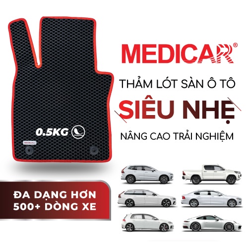 Thảm lót sàn ô tô Medicar xe Hyundai Creta  - chống nước, không mùi, ngăn bụi bẩn