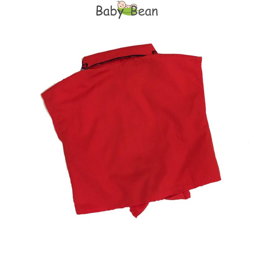 Áo Sơ Mi Croptop Cotton Cổ Thêu Cánh Bướm Bé Gái BabyBean