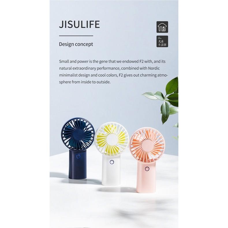 Quạt Cầm Tay Mini JISULIFE F2B ABS 4000mAh - Sạc Nhanh - Sử Dụng Lên Đến 20H - Hàng Chính Hãng