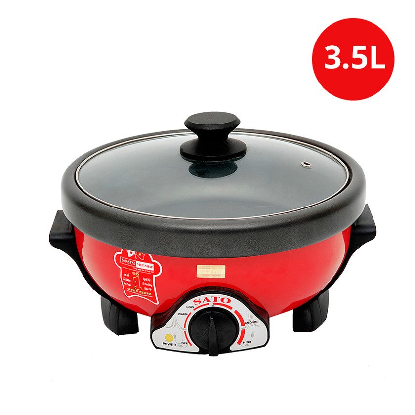 Nồi Lẩu Điện Đa Năng SATO 35NL31 (3.5 lít) - Hàng Chính Hãng